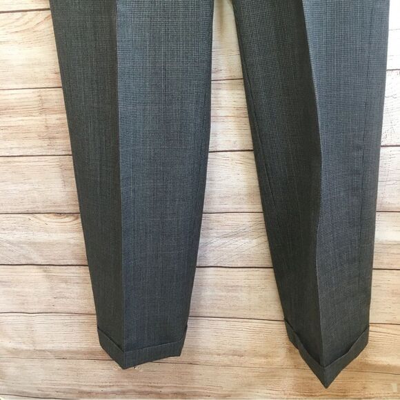 VINTAGE HART, SHAFFNER & MARX 100% WOOL DOUBLE BREASTED SUIT IN GRAY - Picture 12 of 13